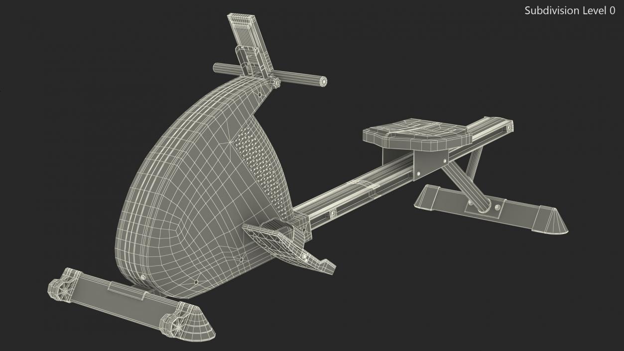 3D Magnetic Rowing Machine model