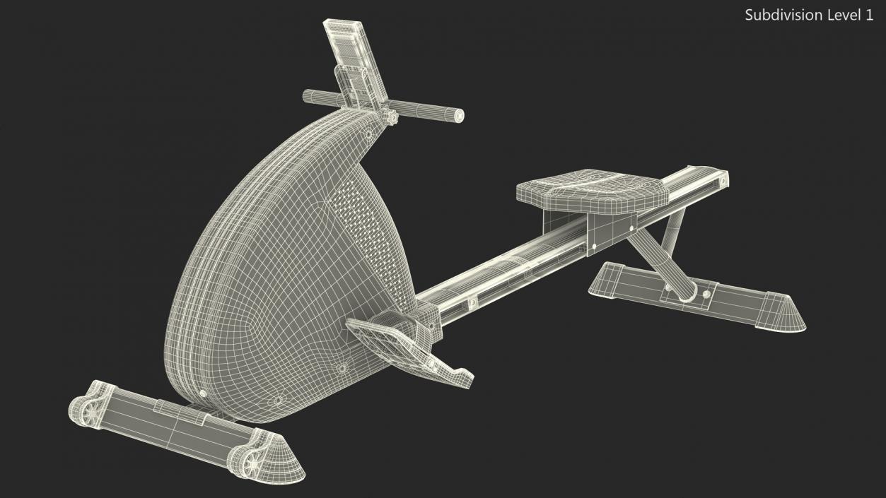 3D Magnetic Rowing Machine model