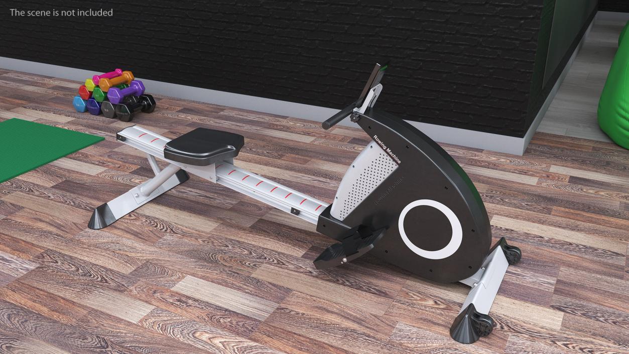 3D Magnetic Rowing Machine model