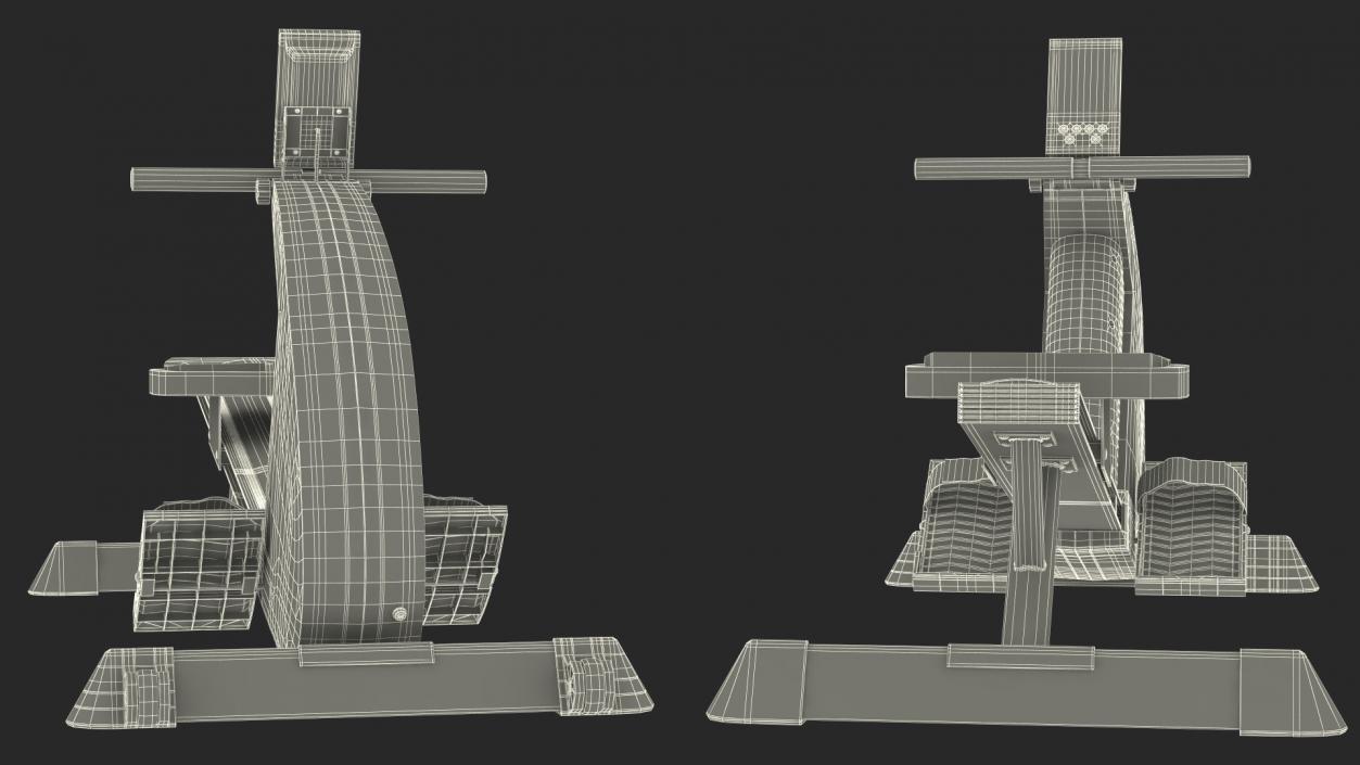 3D Magnetic Rowing Machine model