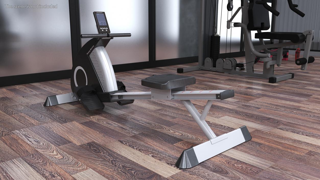 3D Magnetic Rowing Machine model