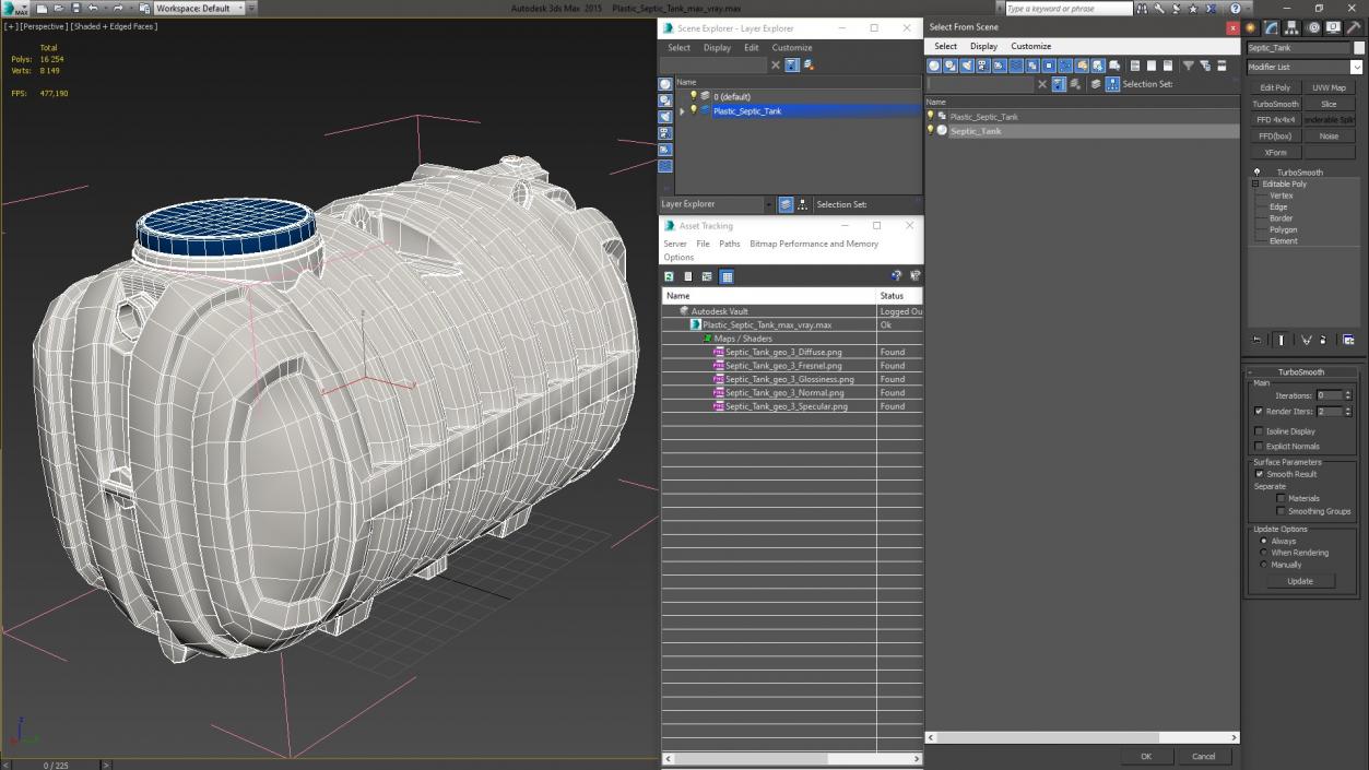 Plastic Septic Tank 3D model