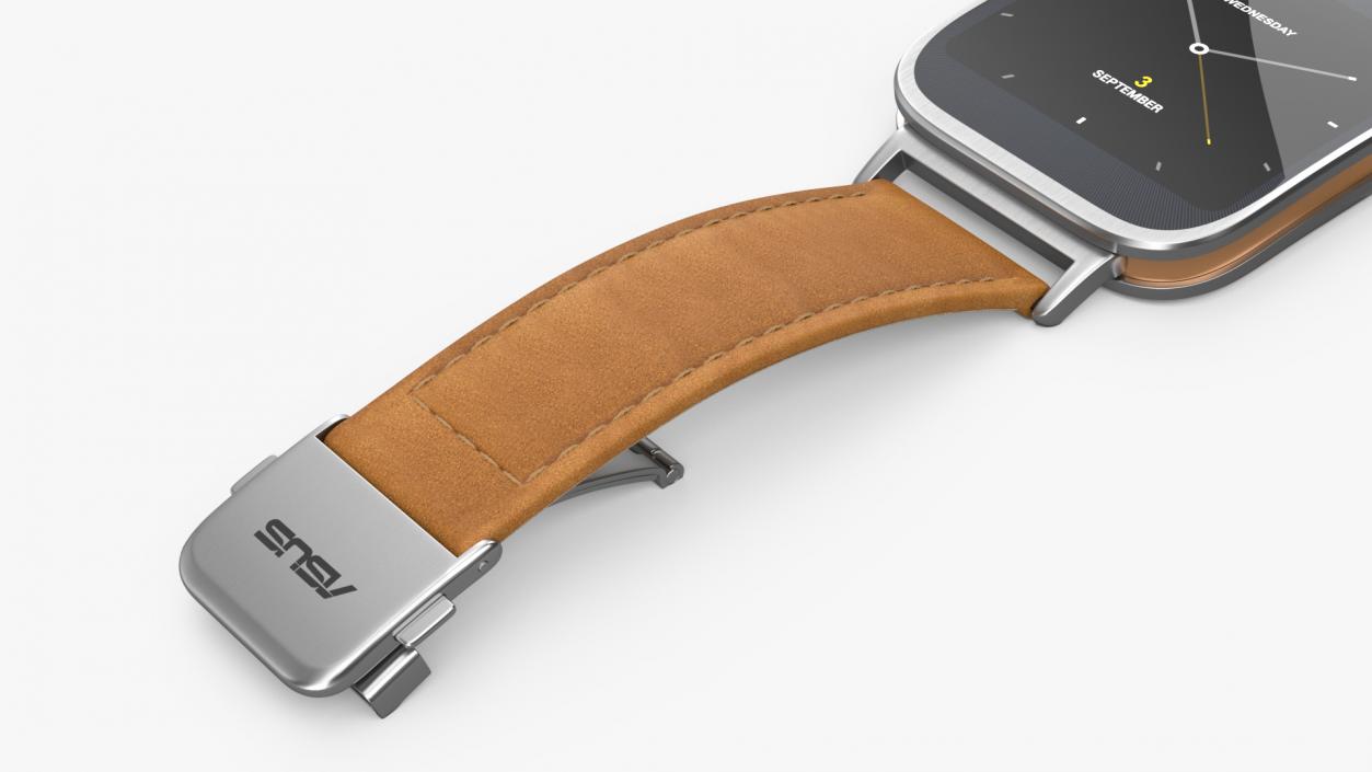 Smartwatch ASUS with Leather Strap 3D model