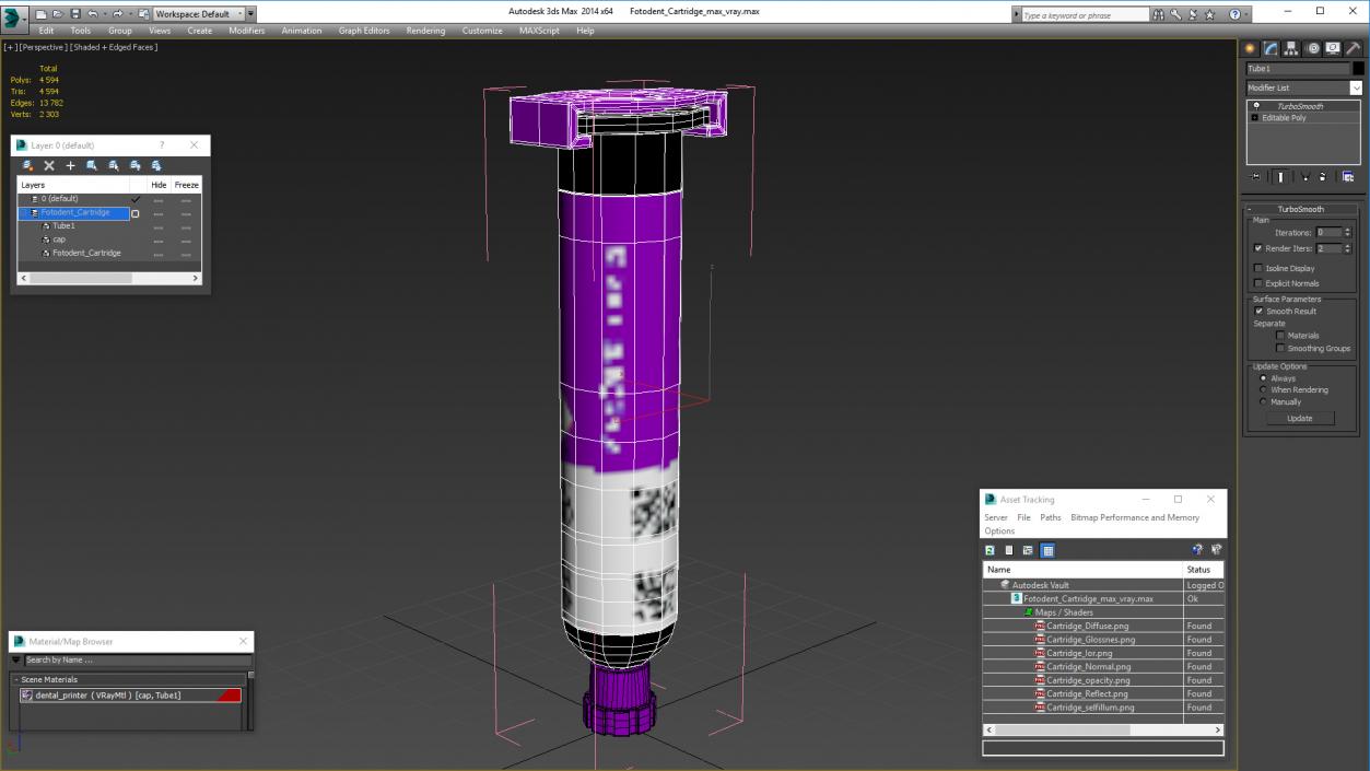 3D Fotodent Cartridge model