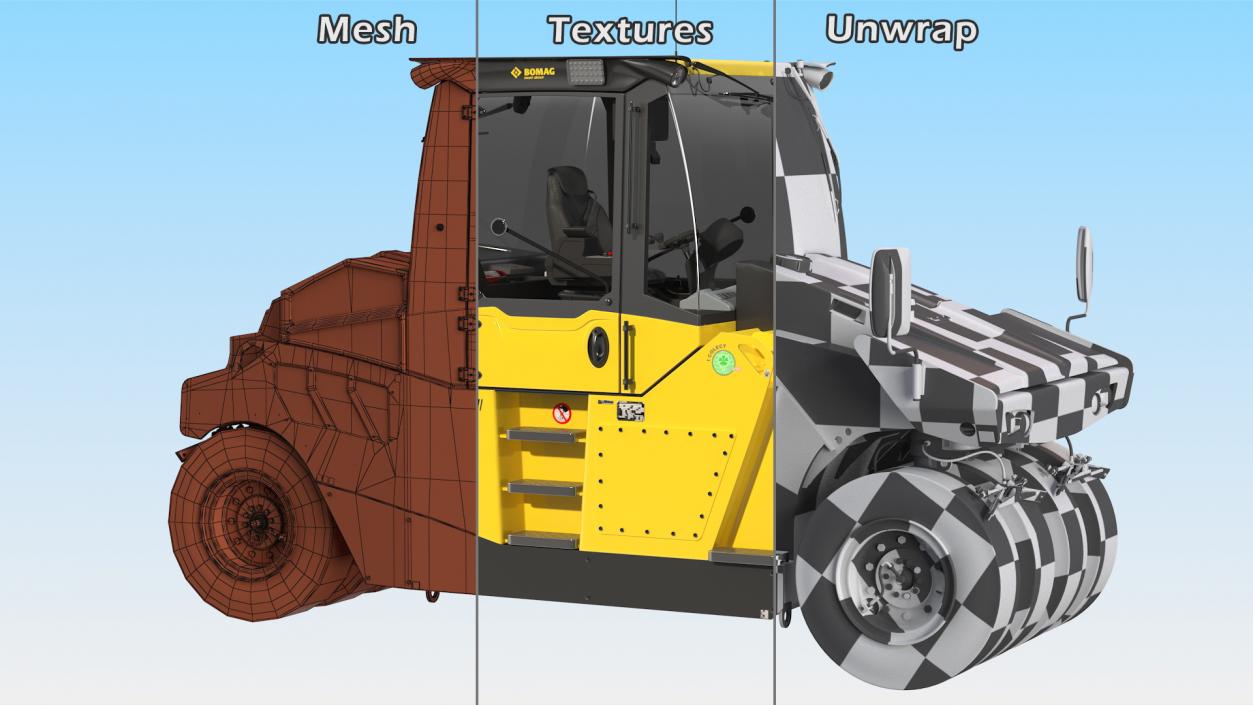 3D Road Compactors Collection 6 model