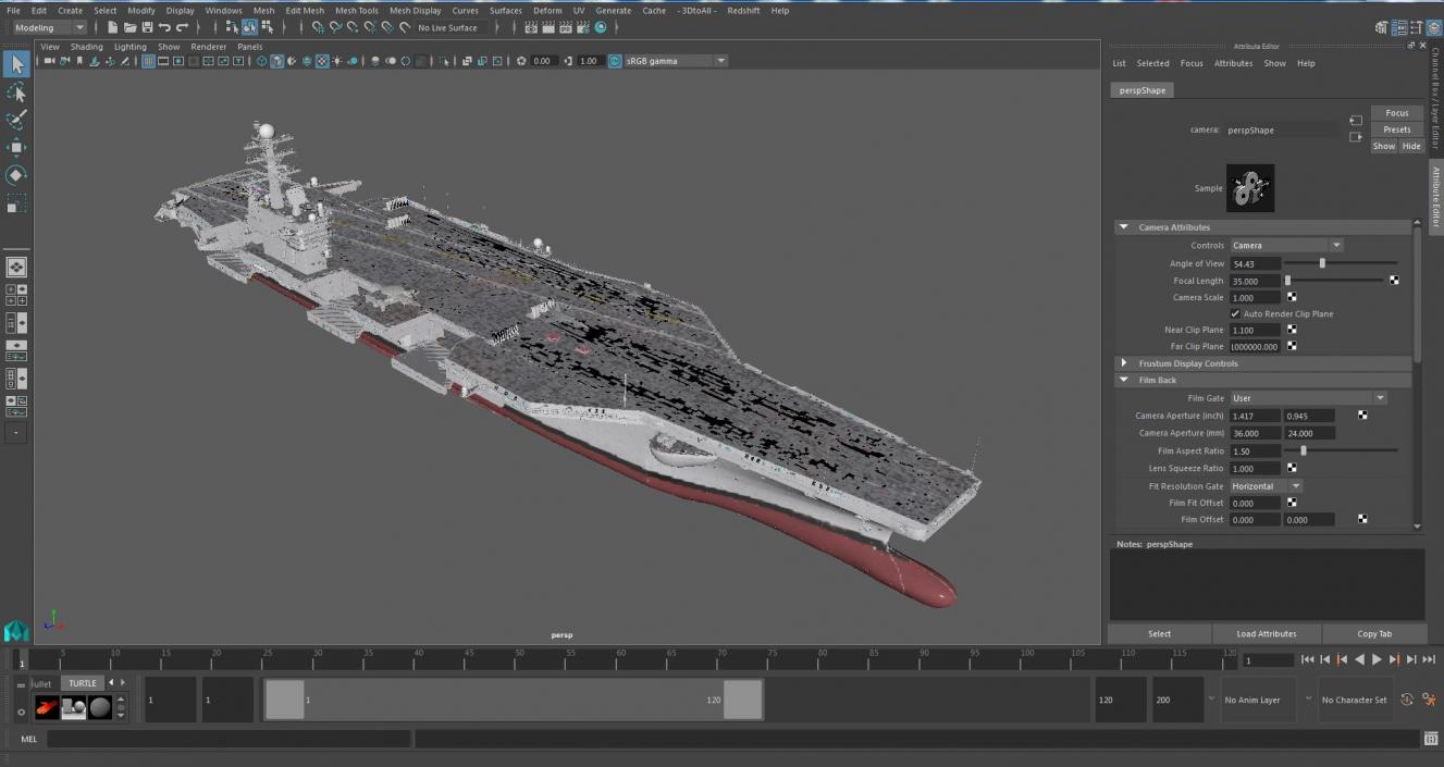 3D model USS George Washington With Aircraft