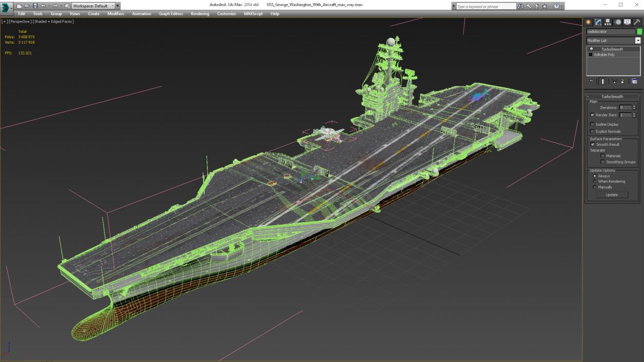 3D model USS George Washington With Aircraft