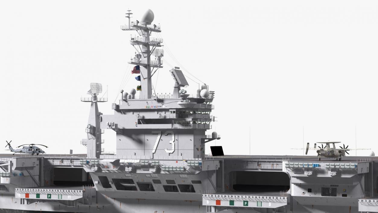 3D model USS George Washington With Aircraft