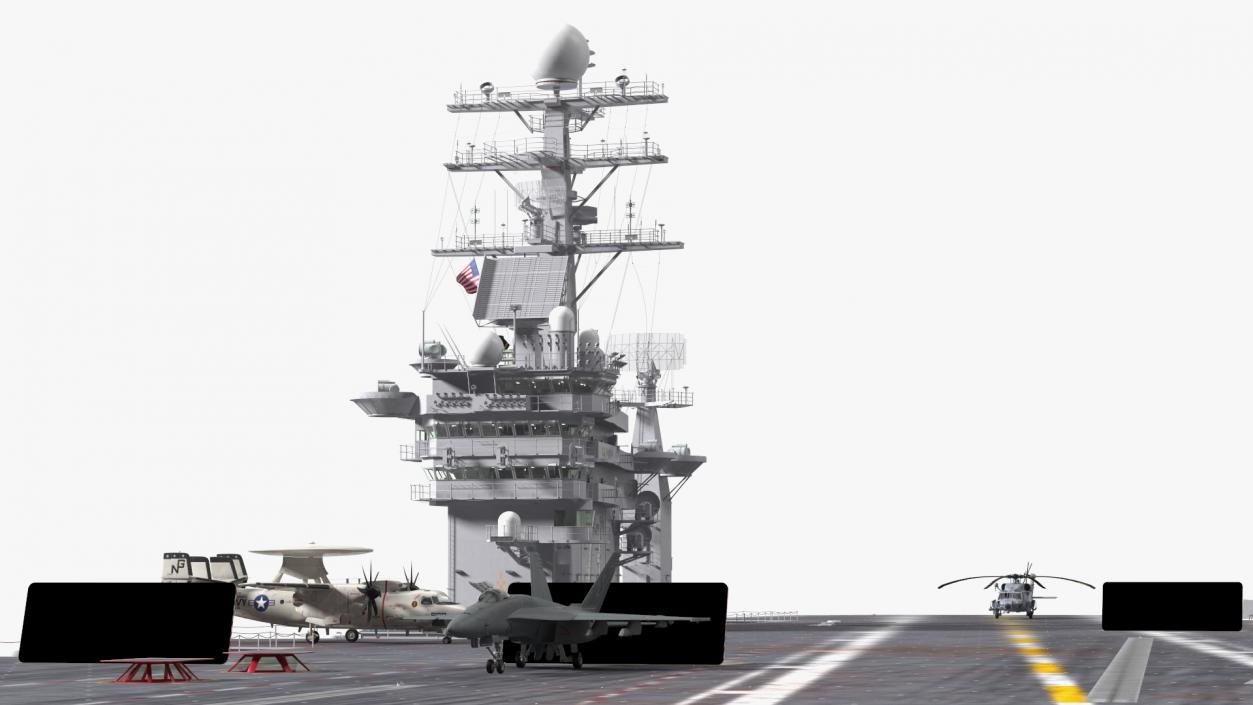 3D model USS George Washington With Aircraft