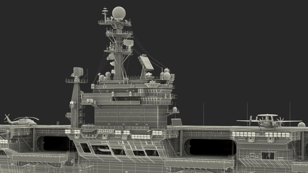 3D model USS George Washington With Aircraft