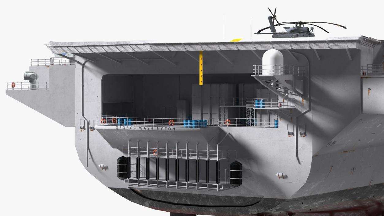 3D model USS George Washington With Aircraft