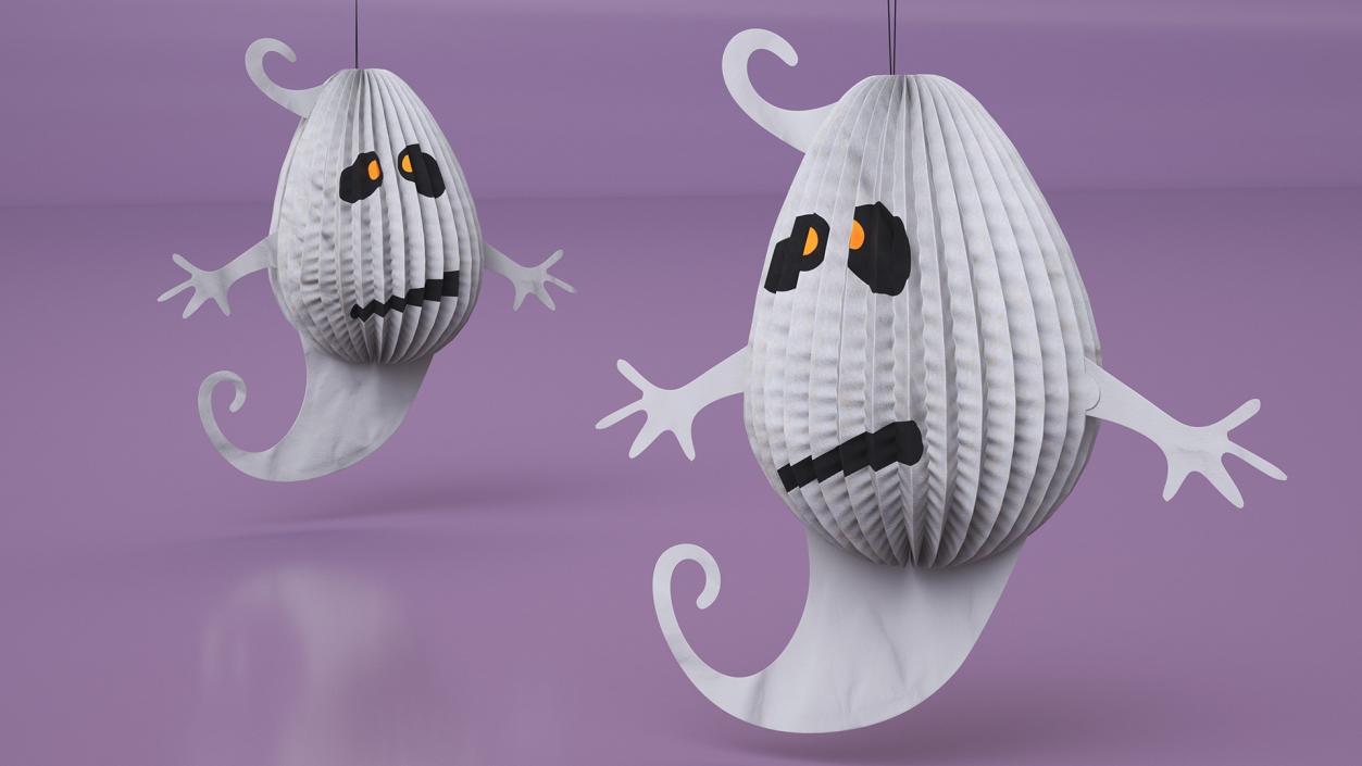 3D Halloween Ghoust Paper Decorations 2