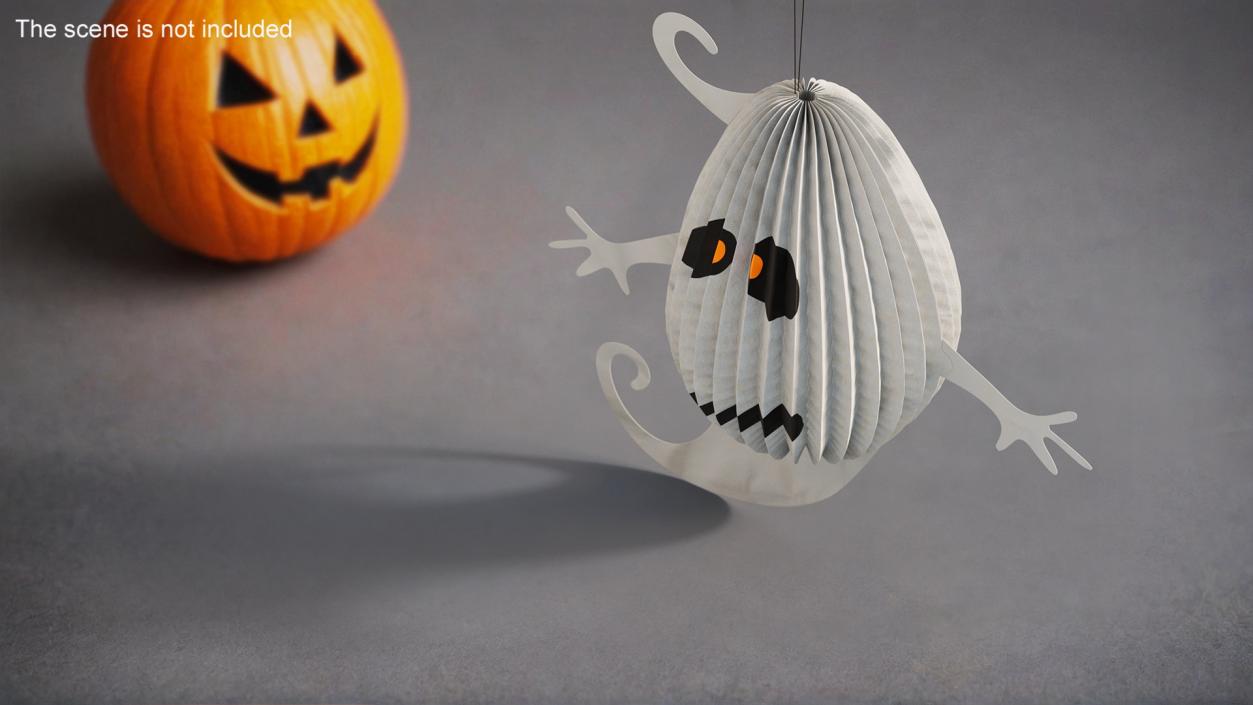 3D Halloween Ghoust Paper Decorations 2