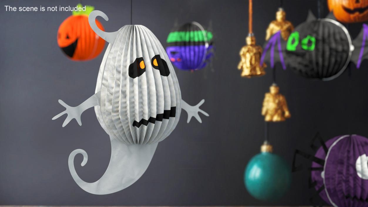 3D Halloween Ghoust Paper Decorations 2