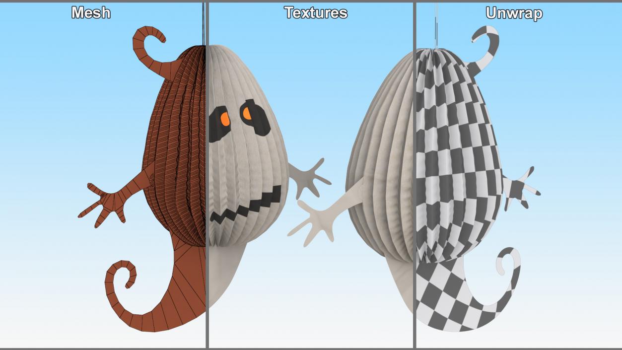 3D Halloween Ghoust Paper Decorations 2