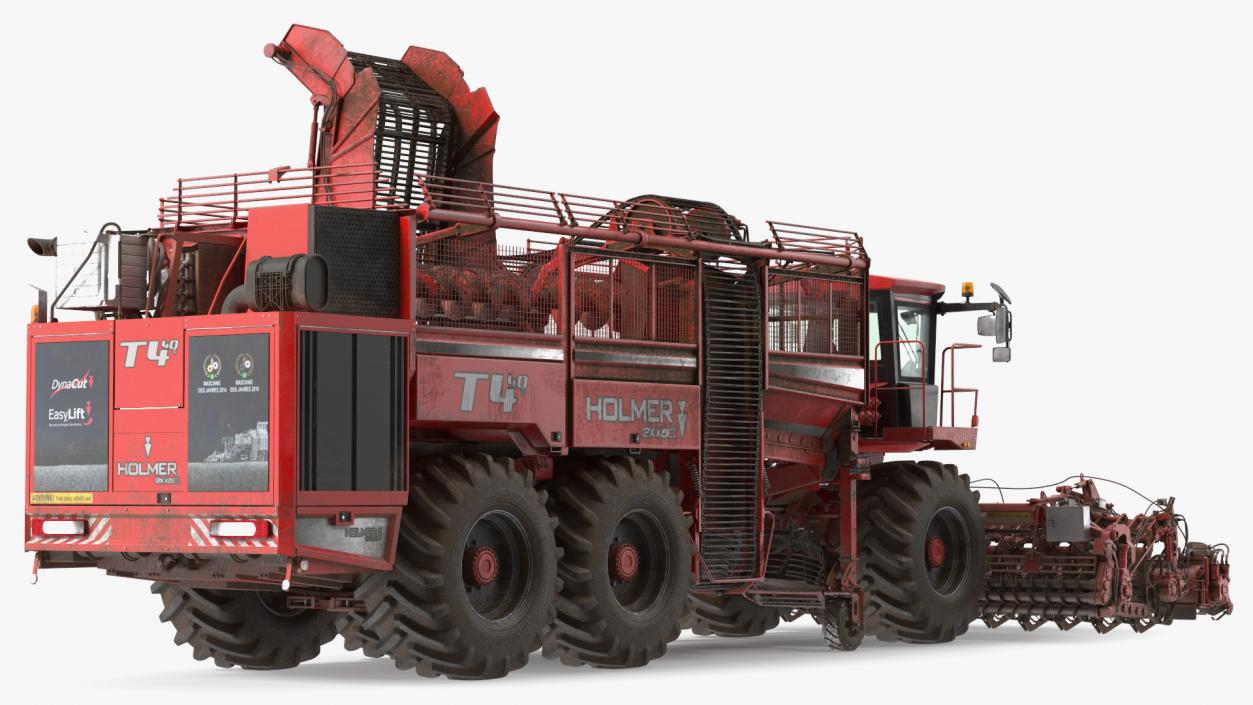 3D model Dirty Beet Harvester HOLMER Terra Dos T4-30 Rigged