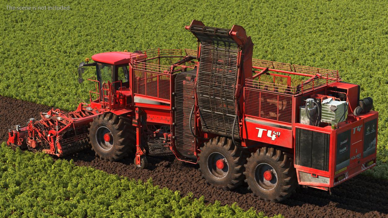 3D model Dirty Beet Harvester HOLMER Terra Dos T4-30 Rigged