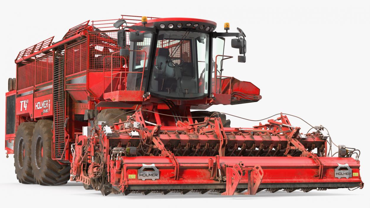 3D model Dirty Beet Harvester HOLMER Terra Dos T4-30 Rigged