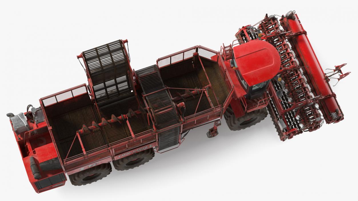 3D model Dirty Beet Harvester HOLMER Terra Dos T4-30 Rigged