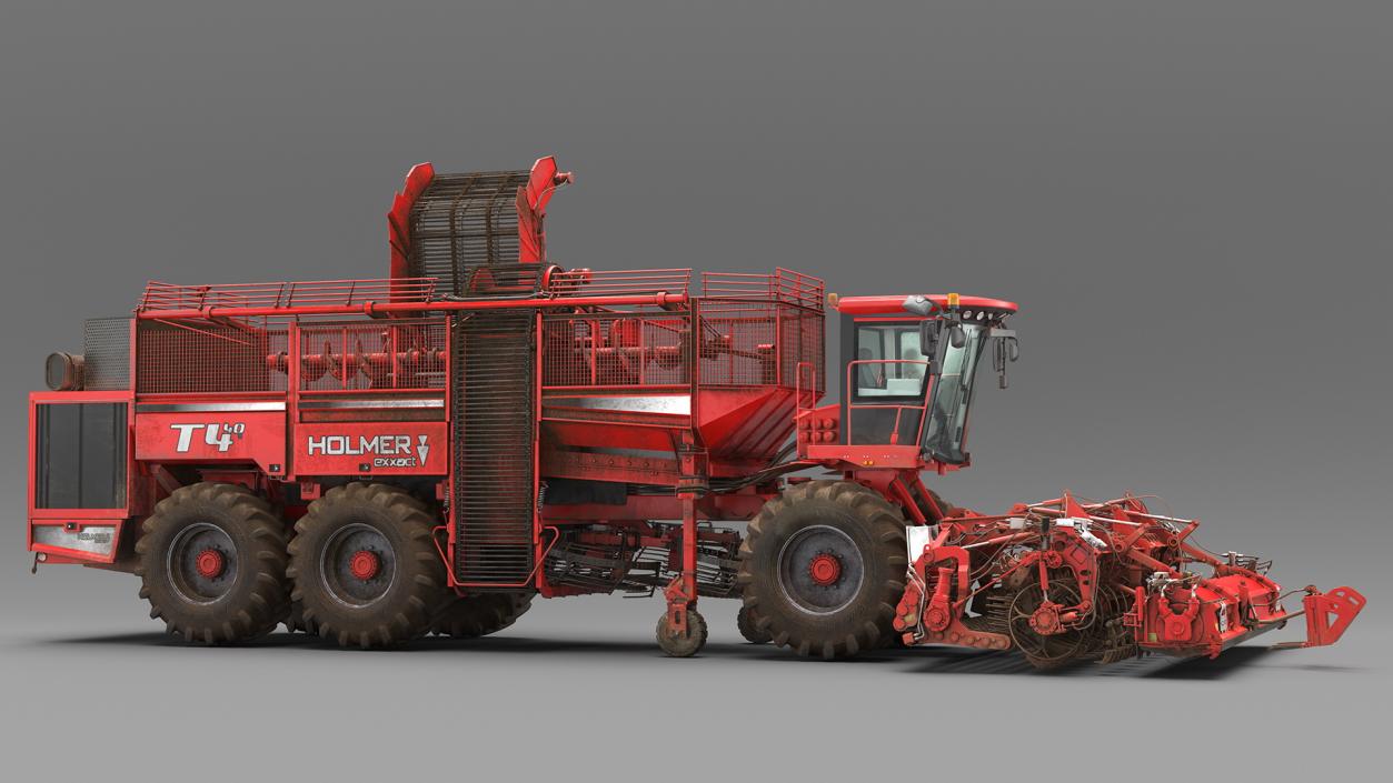 3D model Dirty Beet Harvester HOLMER Terra Dos T4-30 Rigged