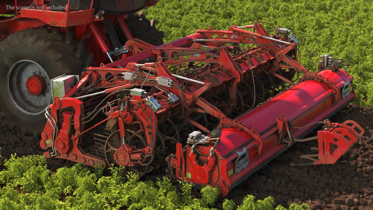 3D model Dirty Beet Harvester HOLMER Terra Dos T4-30 Rigged