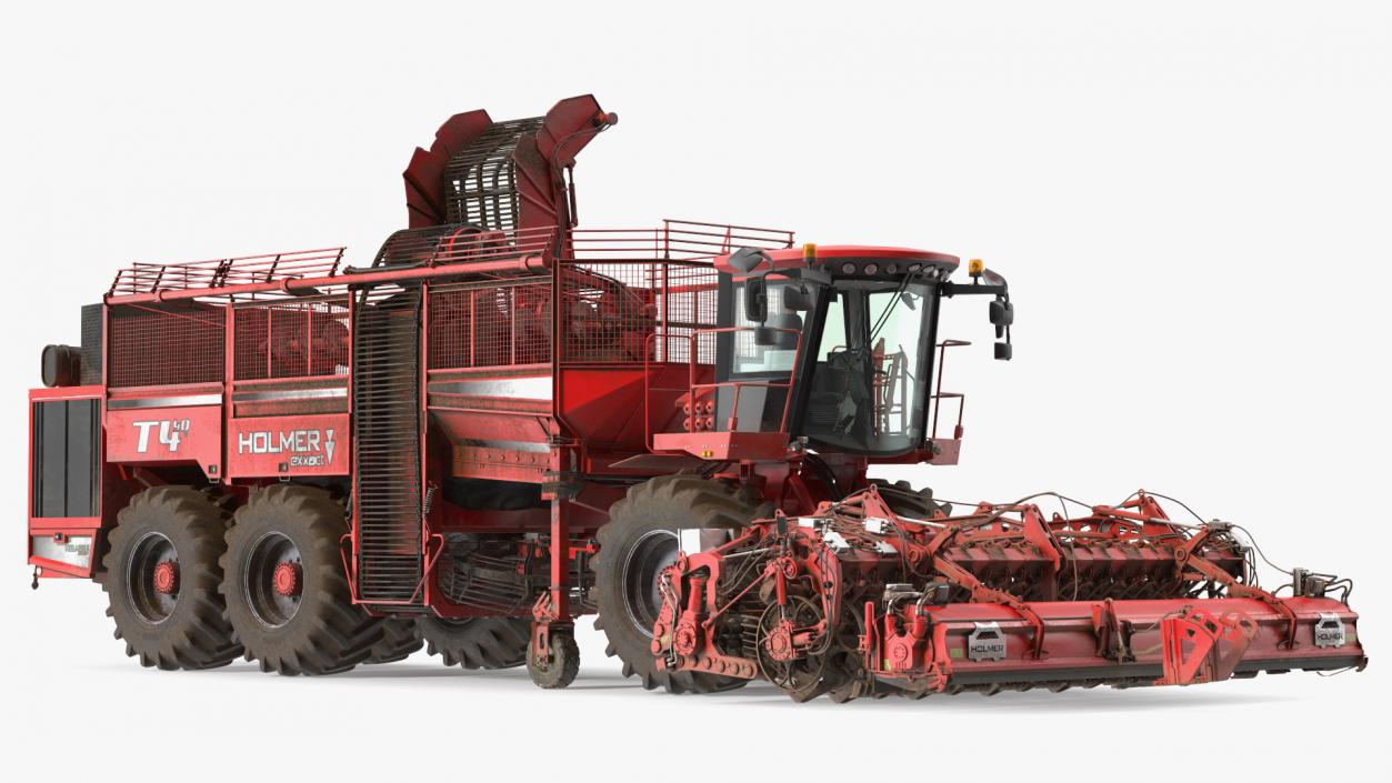 3D model Dirty Beet Harvester HOLMER Terra Dos T4-30 Rigged