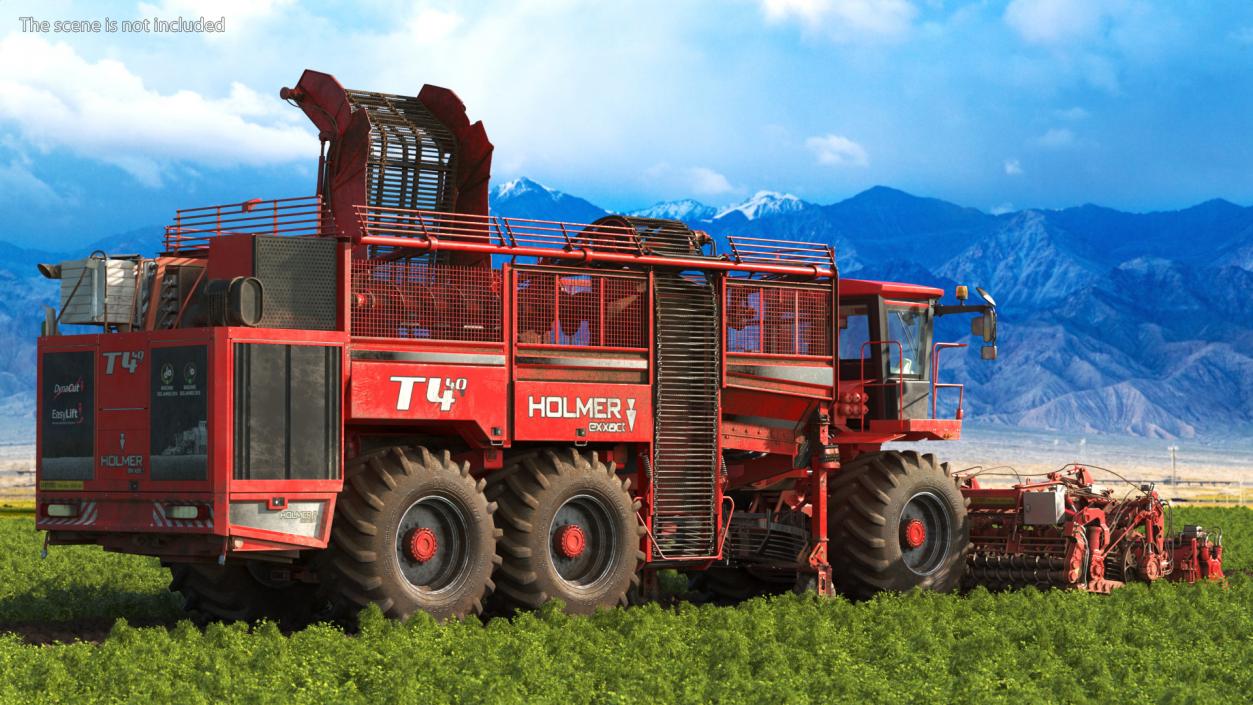 3D HOLMER Terra Dos T4-30 Self-Propelled Beet Harvester Dirty model