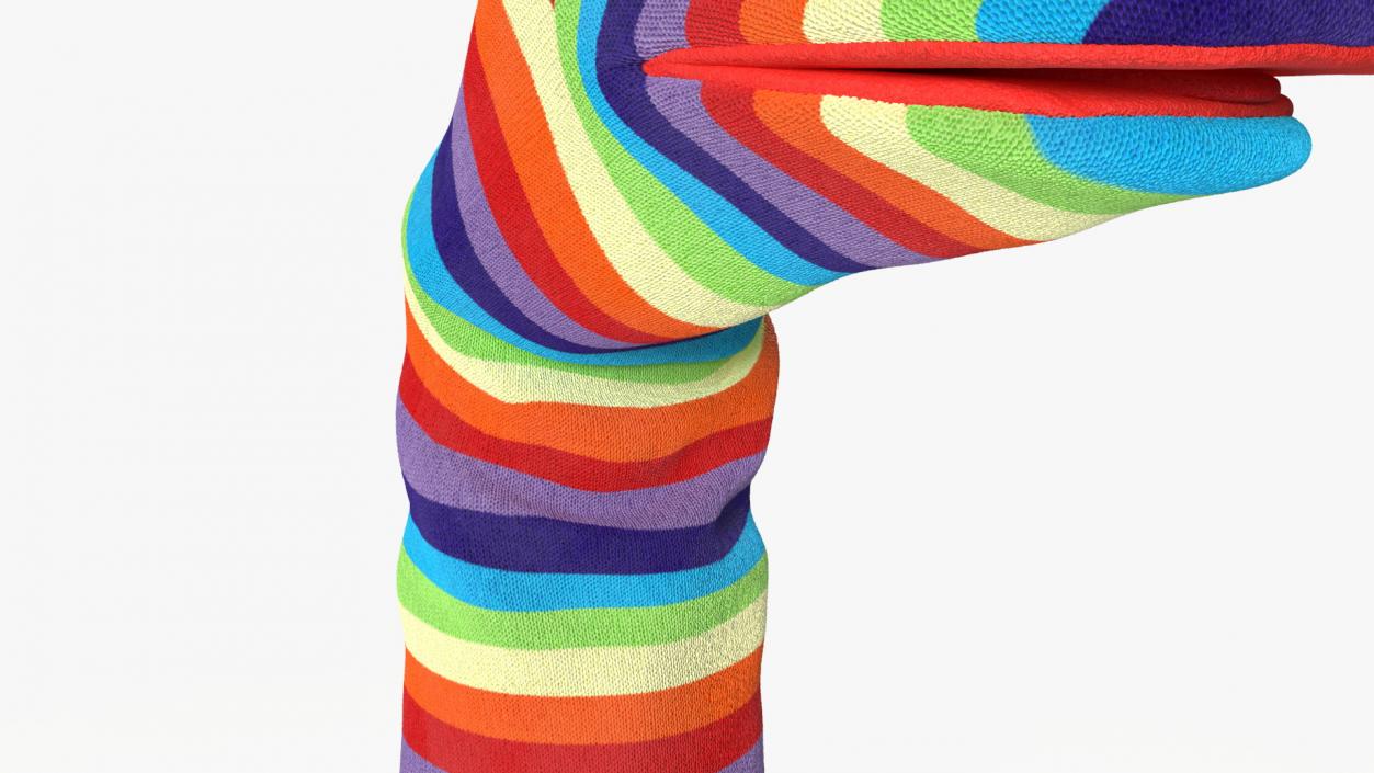 3D model Striped Sock Puppet with Googly Eyes Boy