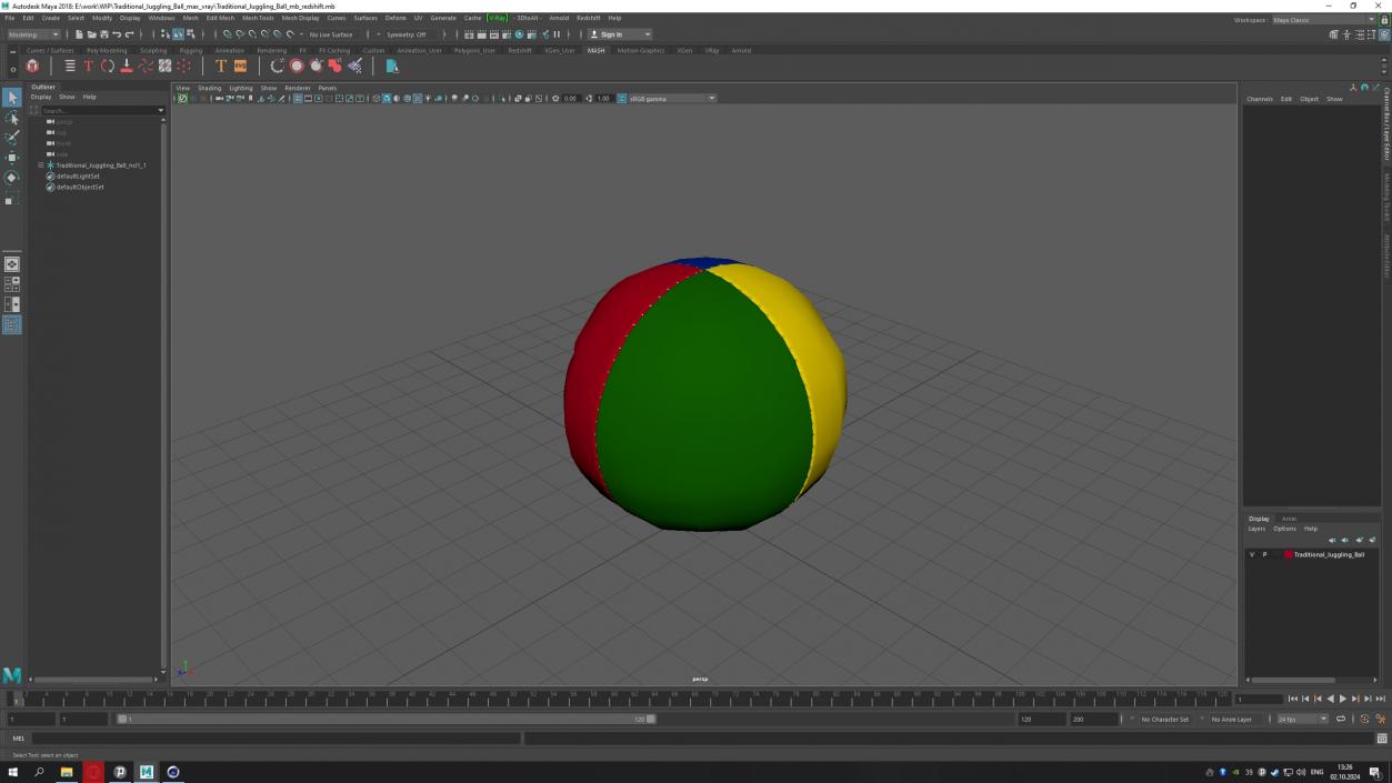 3D model Traditional Juggling Ball