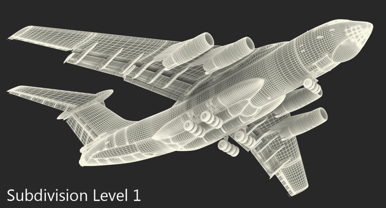 3D model Ilyushin Il-76 Civil Transport