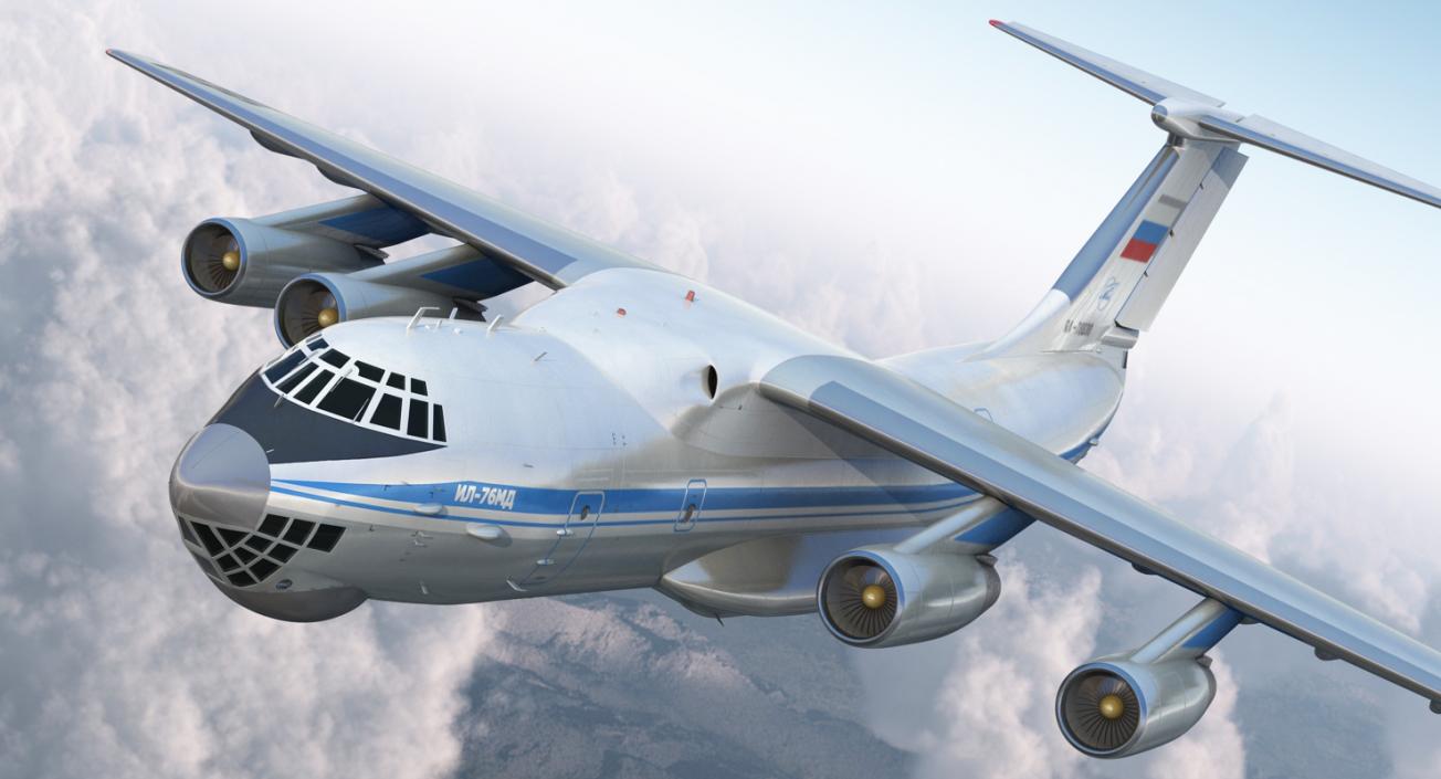 3D model Ilyushin Il-76 Civil Transport