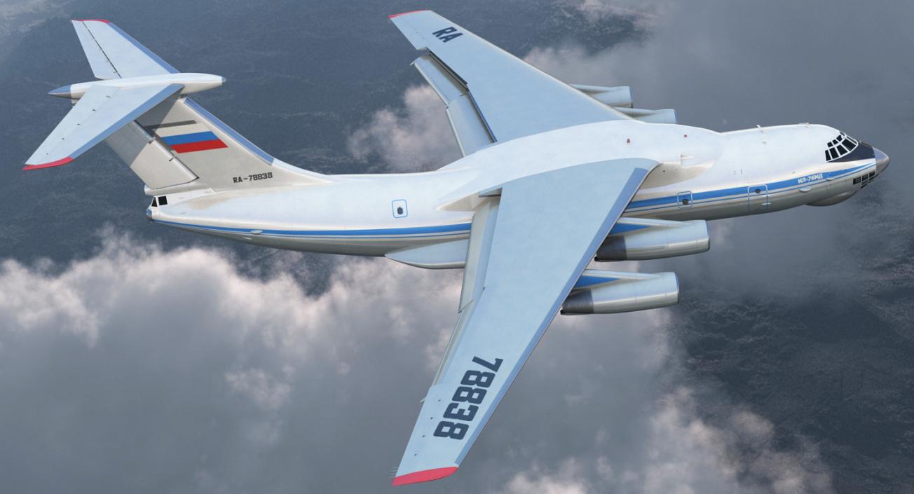 3D model Ilyushin Il-76 Civil Transport