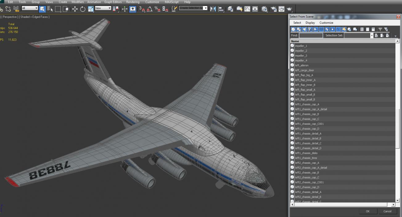 3D model Ilyushin Il-76 Civil Transport