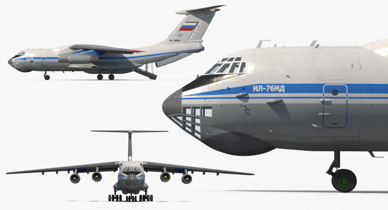 3D model Ilyushin Il-76 Civil Transport