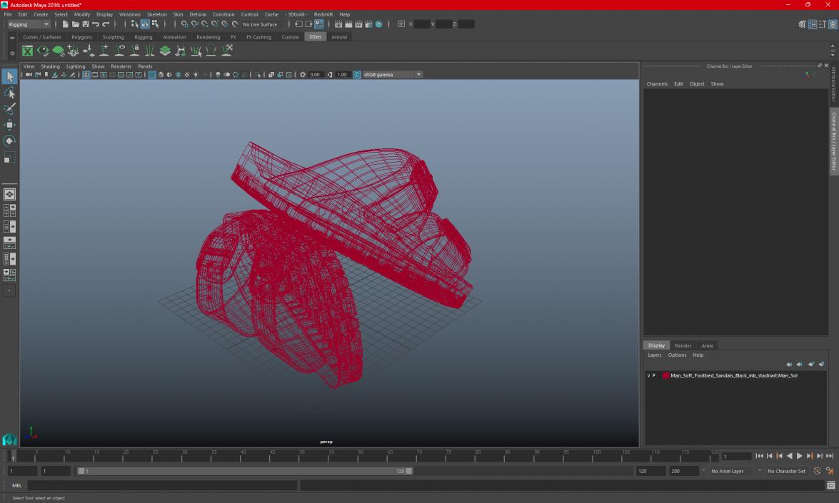 3D model Green Lacewing Rigged for Maya