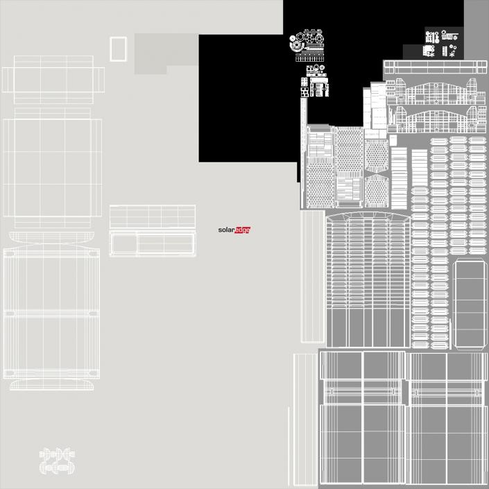 3D SolarEdge Inverter Secondary Unit model