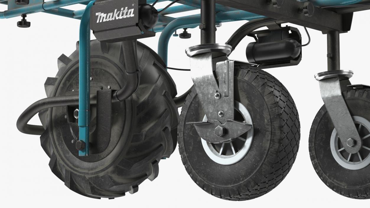 Makita DCU180ZF Electric Wheelbarrow with Pipe Frame 3D