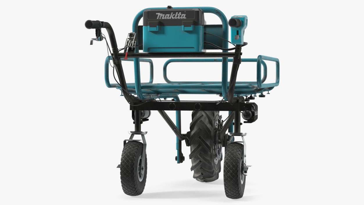 Makita DCU180ZF Electric Wheelbarrow with Pipe Frame 3D