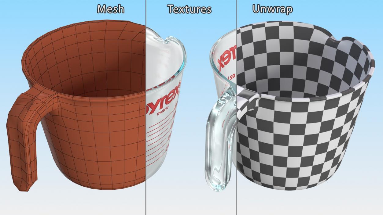 Measuring Cup 250ml 3D model