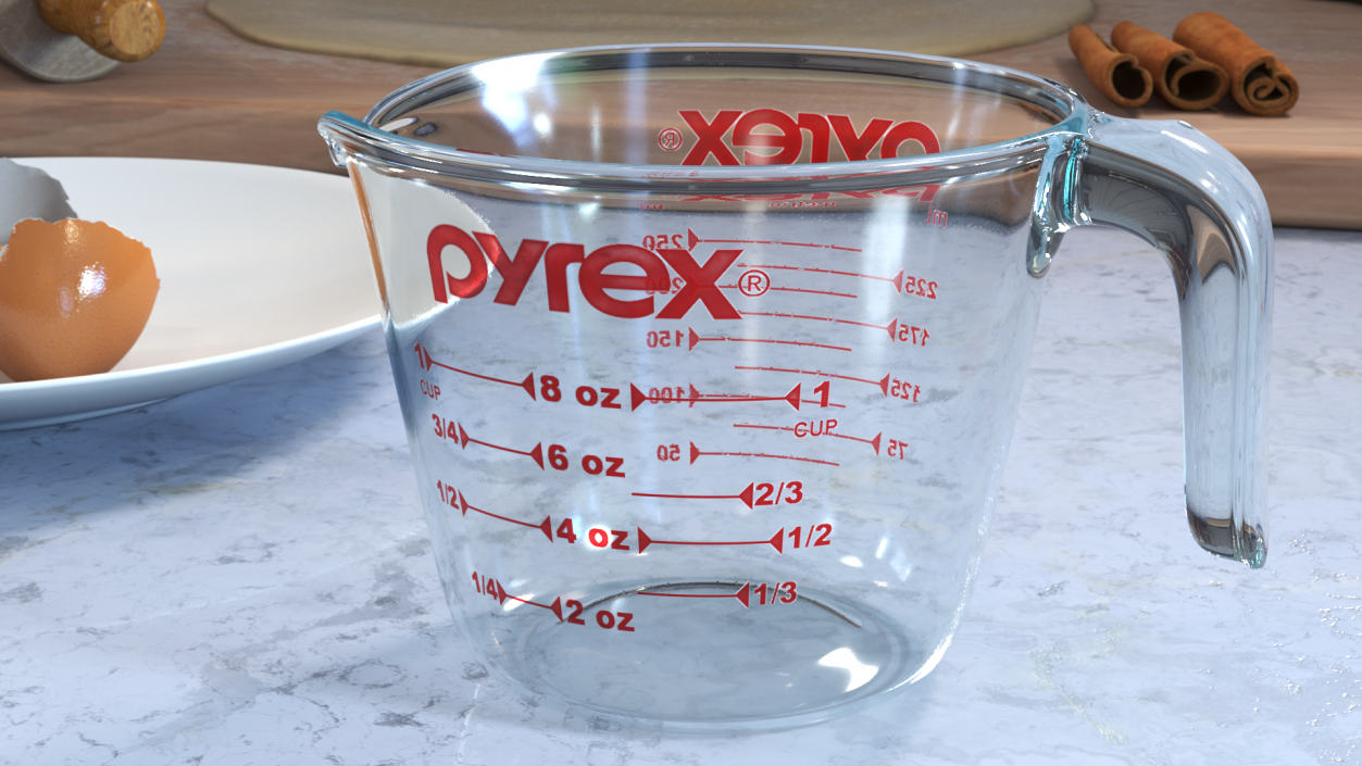 Measuring Cup 250ml 3D model