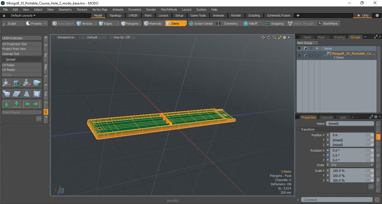 Minigolf 35 Portable Course Hole 2 3D model