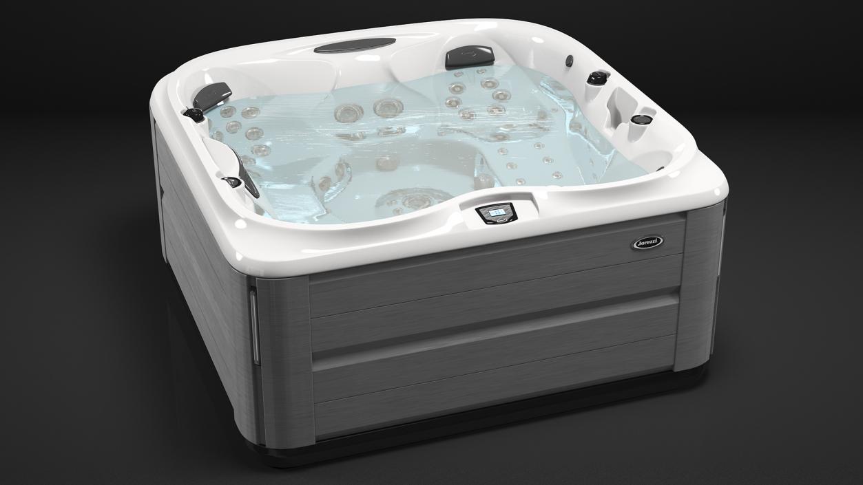 3D model Jacuzzi J475 Spa Hot Tub Porcelain with Water