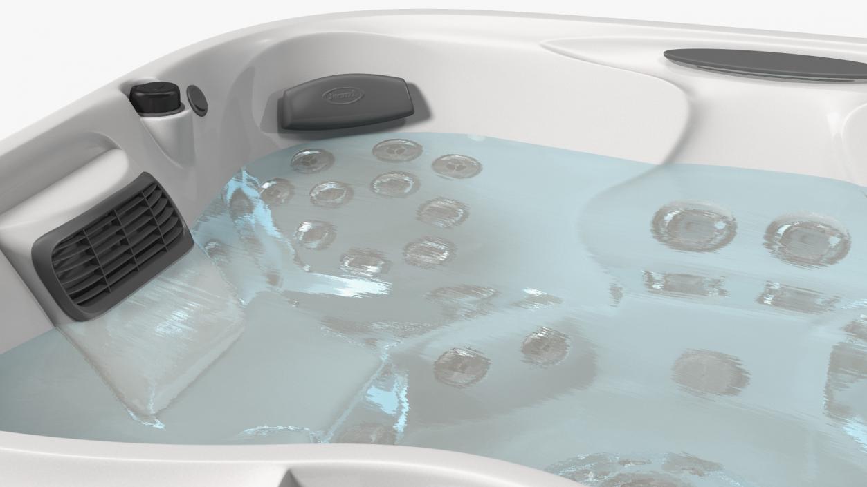 3D model Jacuzzi J475 Spa Hot Tub Porcelain with Water