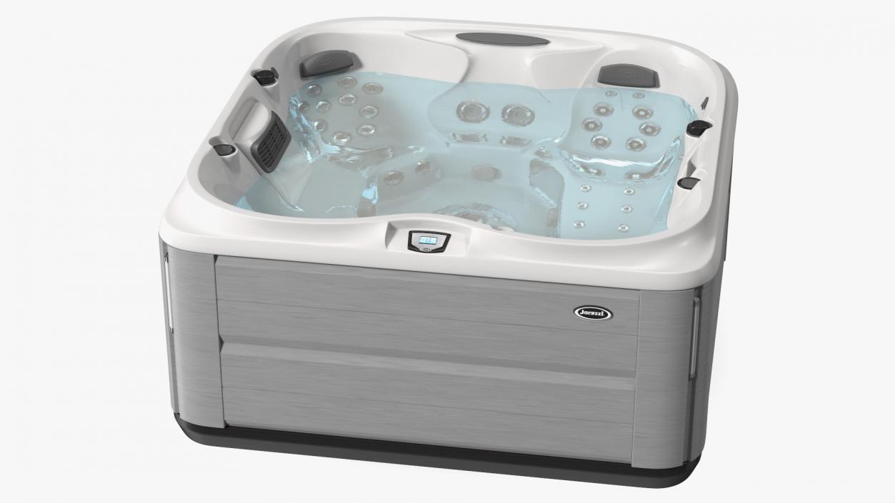 3D model Jacuzzi J475 Spa Hot Tub Porcelain with Water