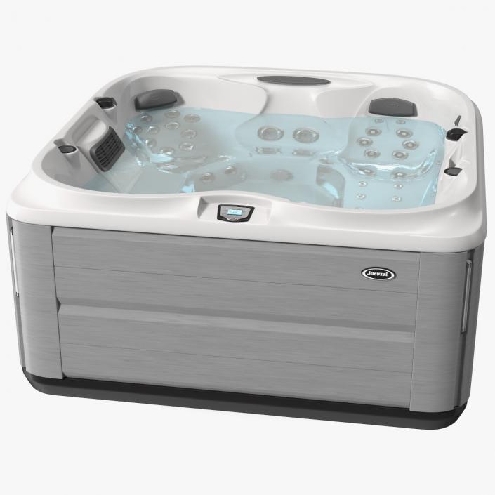 3D model Jacuzzi J475 Spa Hot Tub Porcelain with Water