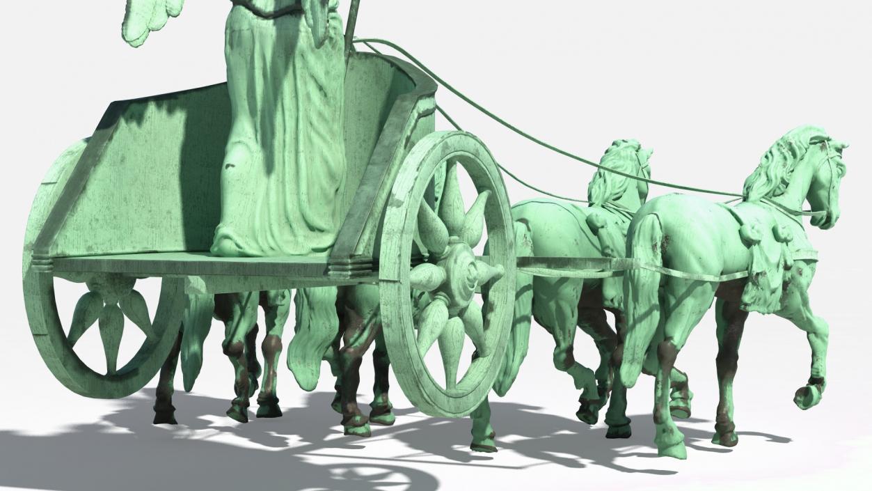 3D model Brandenburg Gate Quadriga