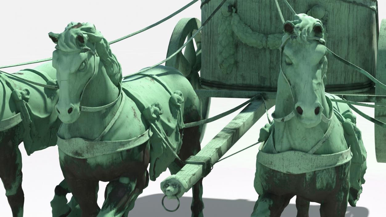 3D model Brandenburg Gate Quadriga