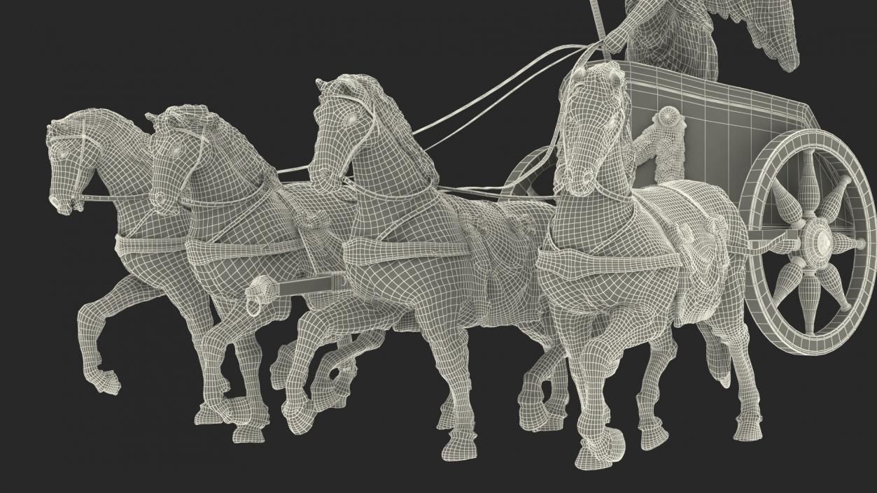 3D model Brandenburg Gate Quadriga