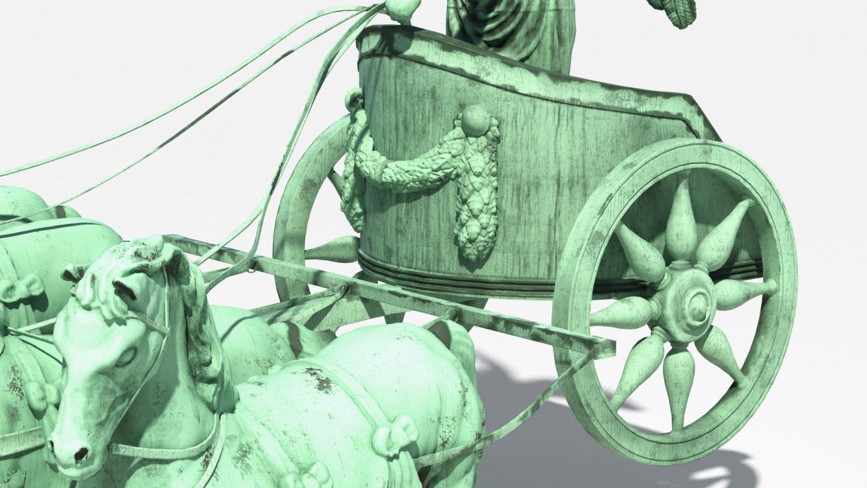 3D model Brandenburg Gate Quadriga