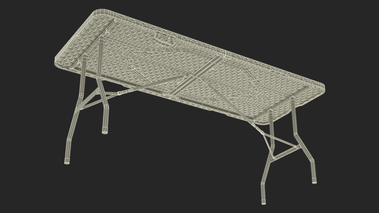 Disassembled AK-47 with a Magazine on the Table 3D